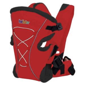 Kiddale 3-in-1 Premium Ergonomic Soft Breathable Baby Carrier Sling for Newborn and Toddlers - Front and Back Carry (Waist Size : 26-45 inch, Red)